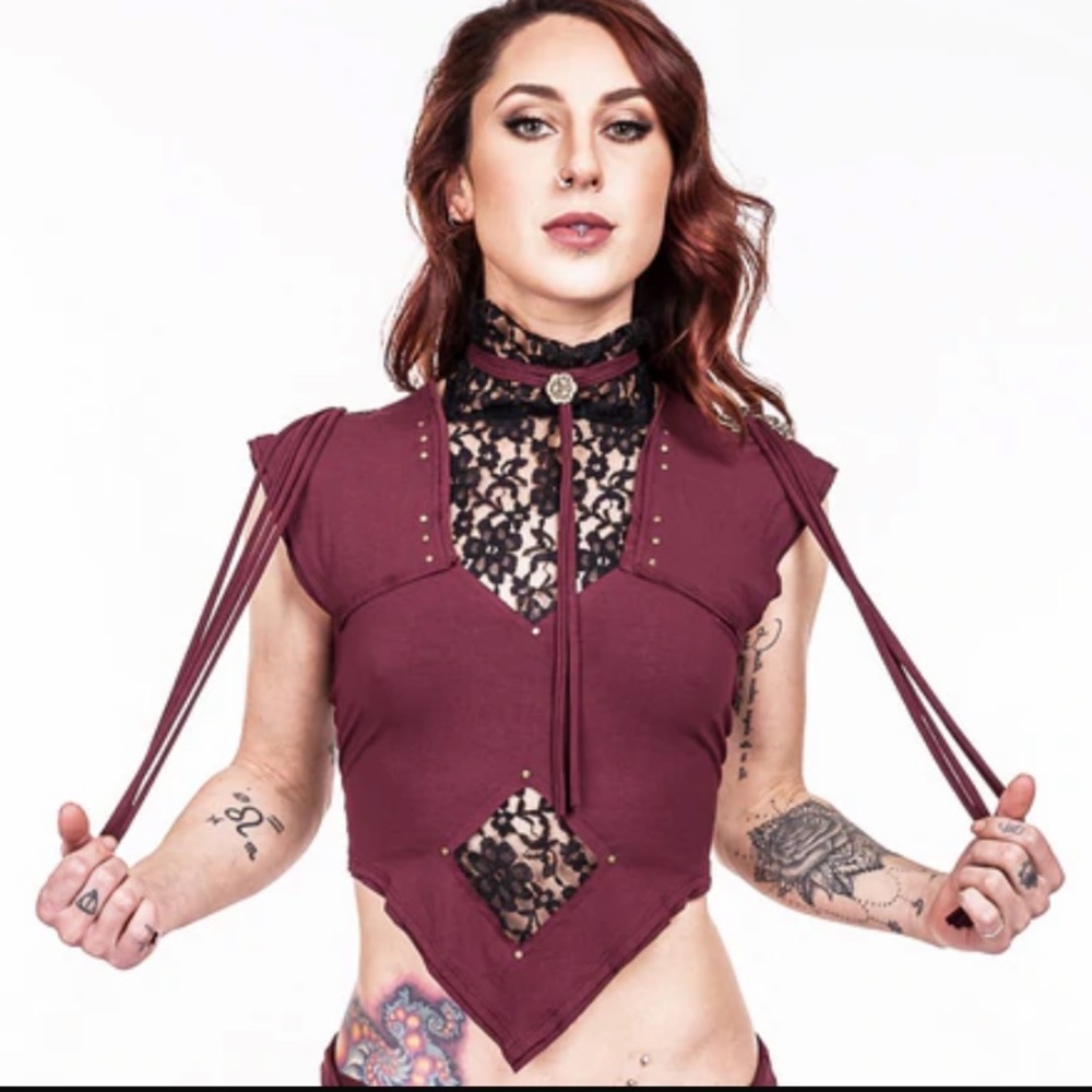 Kayo Anime Diamond High Neck Top